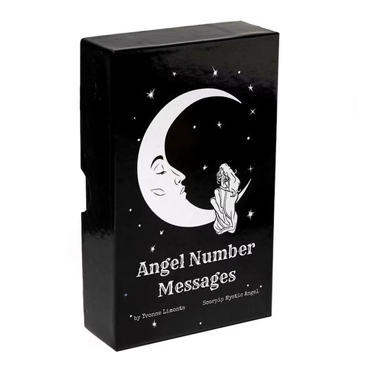 44Pcs Tarot Cards Angel Number Messages Oracle Deck Divination Family Party Board Game for Beginners and Professional Player