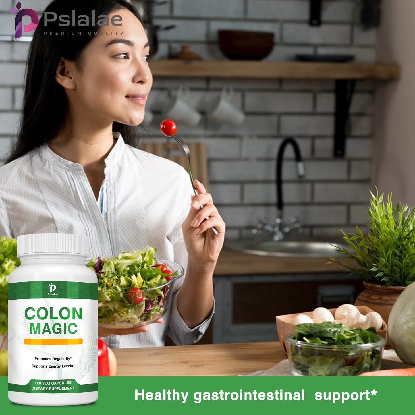 Colon Cleanse Detox - Promotes Intestinal Health, Digestive Health, Relieves Flatulence - with Psyllium Husk - 120 Capsules