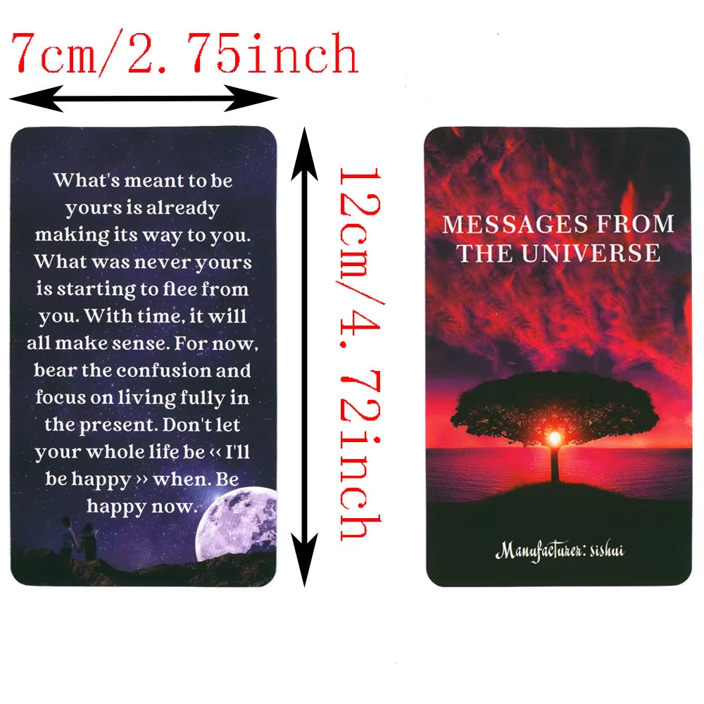 Message from the Universe Oracle Cards 54 Decks with Keywords Tarot in Box Prophet Prophecy Divination English Version