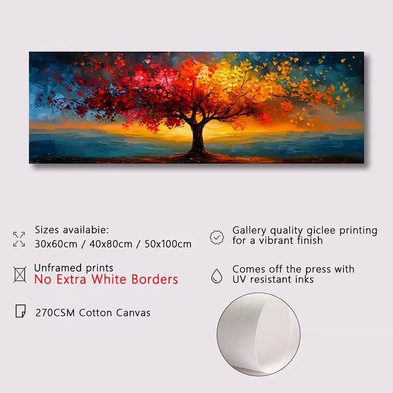 Extra-Large Tree of Life Canvas Poster Abstract Wall Art Modern Home Decor Print Painting Geometric Patterns Living Room Decor