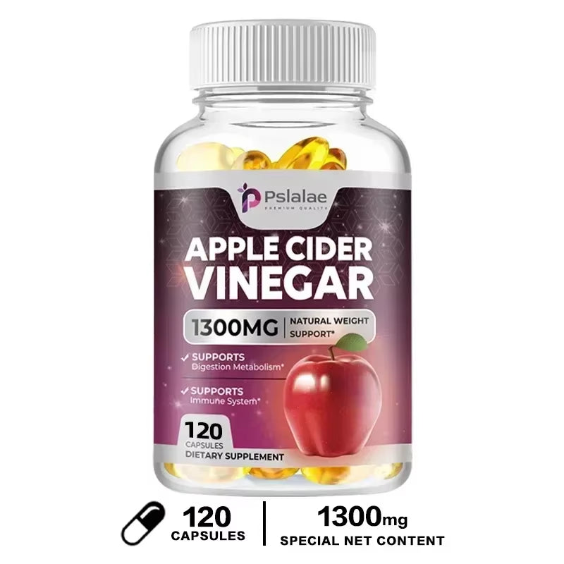 Apple Cider Vinegar Capsules - Detox, Fat Burning, Weight Management, Detox, Appetite Suppressant, Energy Support
