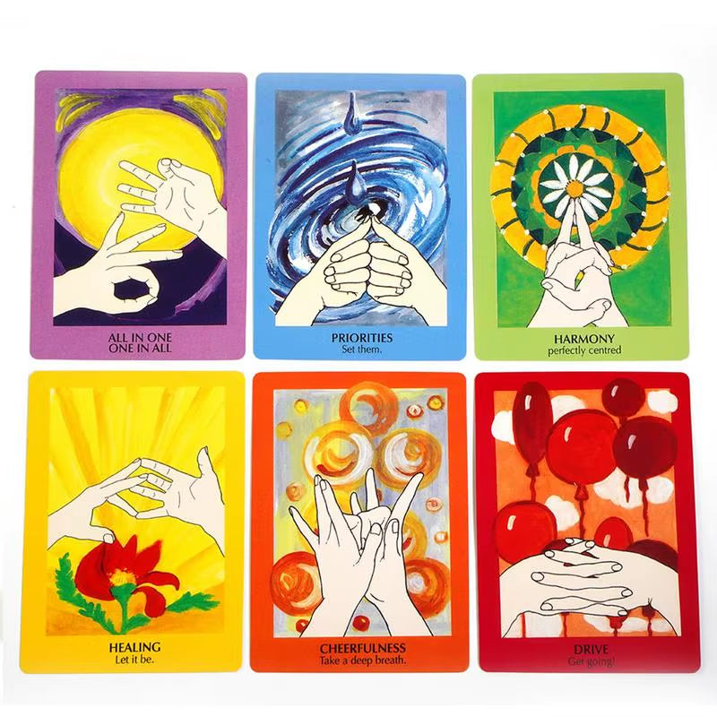 Tarot Deck Mudras for Body Mind and Spirit Fortune Telling Board Game Cards Divination Tools Party Playing Fate Divination