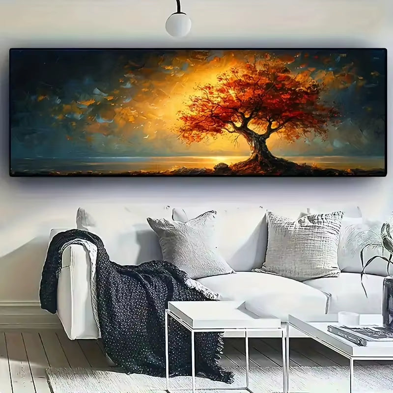 Extra-Large Tree of Life Canvas Poster Abstract Wall Art Modern Home Decor Print Painting Geometric Patterns Living Room Decor
