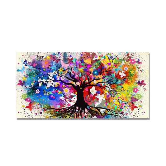 Abstract Art Watercolor Tree of Life Scandinavian Painting Wall Art Flower Tree Canvas Posters and Prints Picture for Home Decor