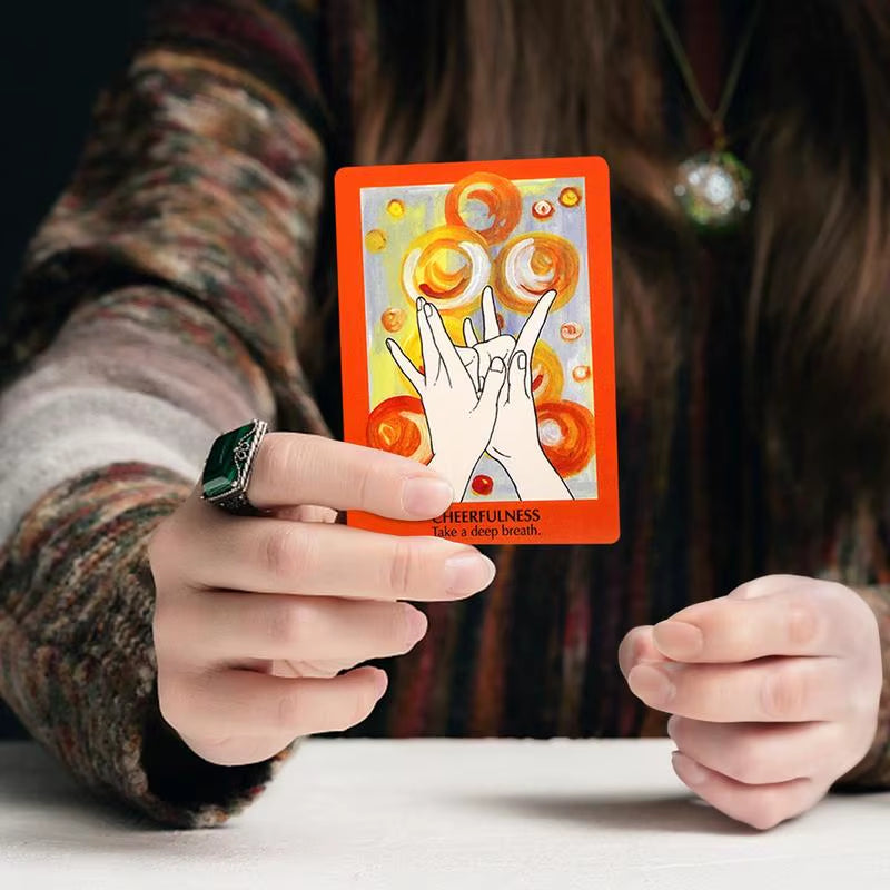 Tarot Deck Mudras for Body Mind and Spirit Fortune Telling Board Game Cards Divination Tools Party Playing Fate Divination