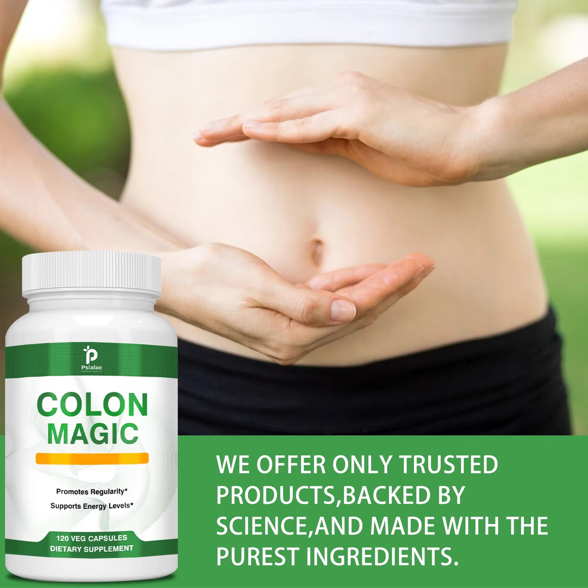 Colon Cleanse Detox - Promotes Intestinal Health, Digestive Health, Relieves Flatulence - with Psyllium Husk - 120 Capsules