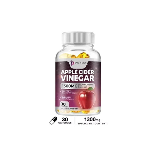 Apple Cider Vinegar Capsules - Detox, Fat Burning, Weight Management, Detox, Appetite Suppressant, Energy Support